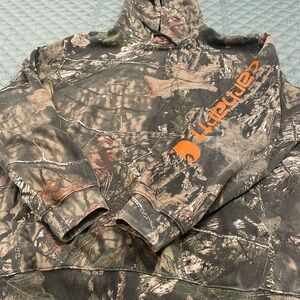 Men’s Carhartt/Mossy Oak hoodie, size large